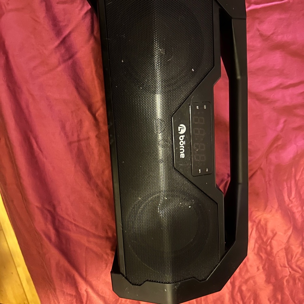 Born Black Portable Bluetooth Boombox